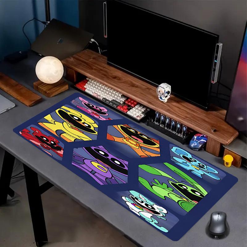 Poppy Playtime Print Mouse Pad, Anti‑Slip Desktop keyboard Mat, for PC Laptop Gaming Working Daily Use, Cool Festival Surprise Gift