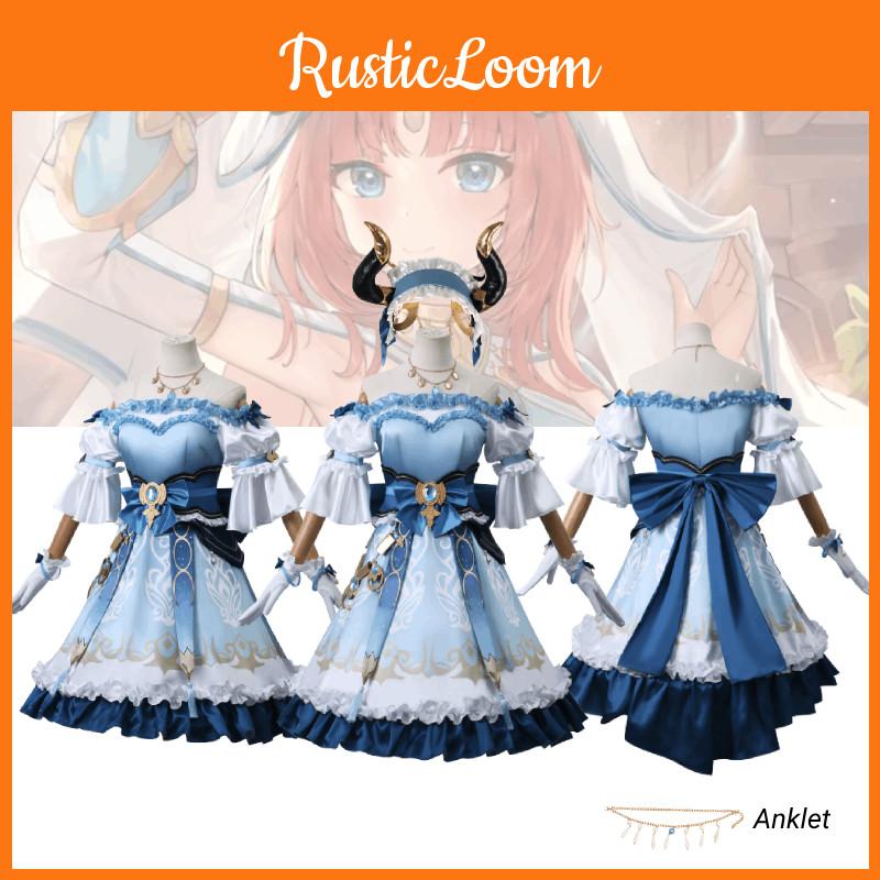 Polyester Fiber Main Fabric Original God Cosplay Costume Ni Lu Ri Fu Collaboration New Style