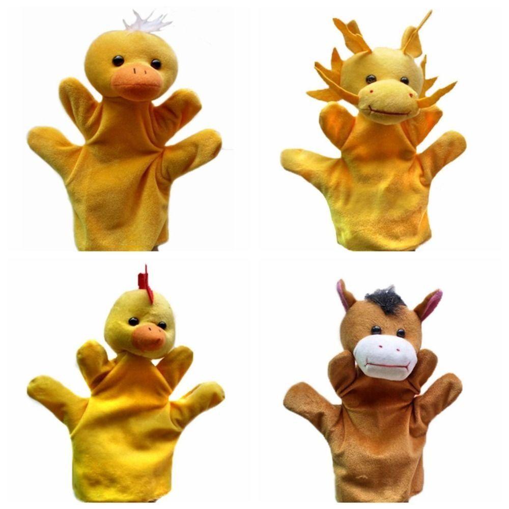 Plush Toy Adorable Hand Puppets Cartoon Animal Animals Hand Finger Puppet  Role Play