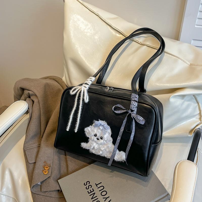 

Ретро сумка женская большой вместимости новая весенне-летняя простая и универсальная наплечная сумка рюкзак чёрный