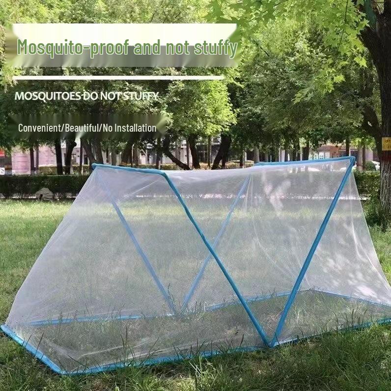 Skládací moskytiéra se stojanem - Nevyžaduje instalaci, vhodná pro děti, koleje a jednolůžka