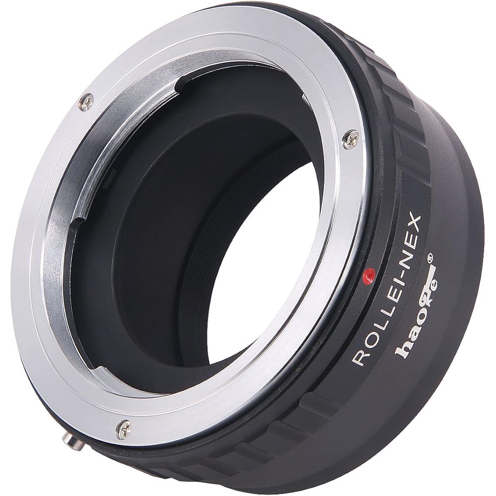 Haoge Manual Lens Mount Adapter for Rollei 35 SL35 QBM Quick Bayonet Mount Lenses - Applicable To Sony E NEX Cameras A3000 A3500 A5000 A5100 A6000 A64