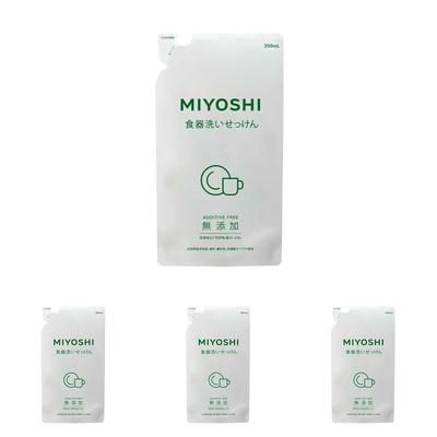 MIYOSHI Soap Additive-Free Dishwashing Standing Refill 350ml ( 4)