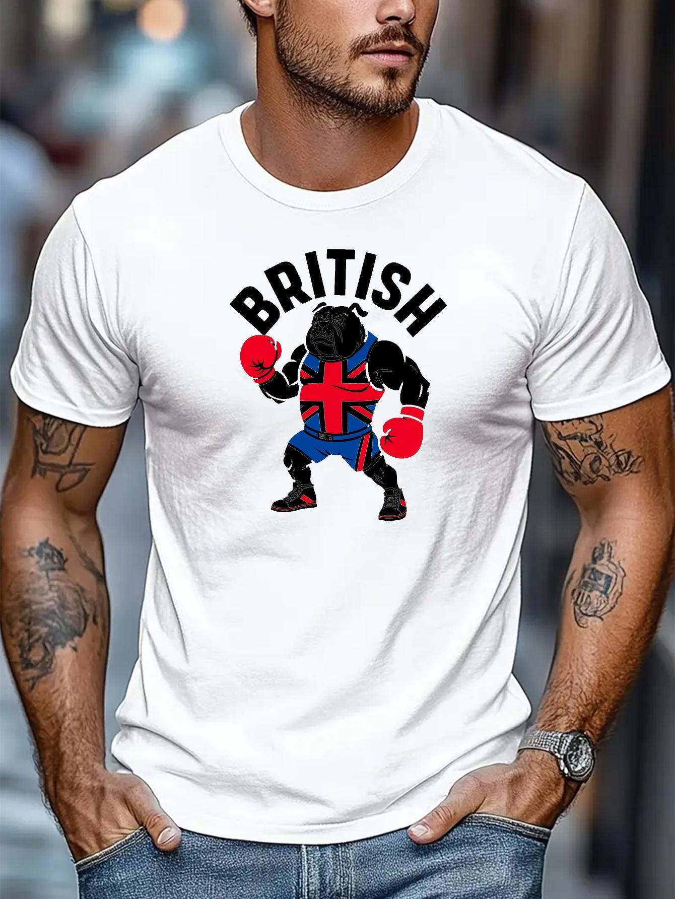 British Boxing Graphic T-shirt - 610 Cotton Blend XXL