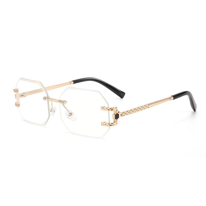 2025 Trendy Frameless Cut-Edge Anti-UV High-End Street Style Sunglasses