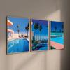 Japan Beach City Summer Canvas Painting Hiroshi Nagai Vaporwave Poster Home Living Room Bedroom Bar Cafe Art Decor
