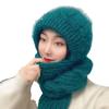 Autumn and winter female squirrel fleece cover hat wool hat knitted hat handmade hat warm ear protection wind and cold resistance little cutie