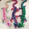 Laser 3D Printed Diceratops Dragon Sakura Dragon 3D Articulated Dragon Toys  Kid Gift