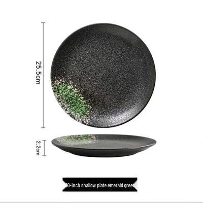 ZISIZ 10-inch Ceramic Dinner Plate