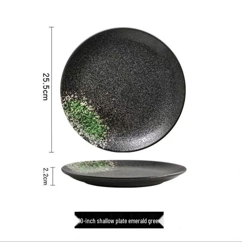 ZISIZ 10-inch Ceramic Dinner Plate