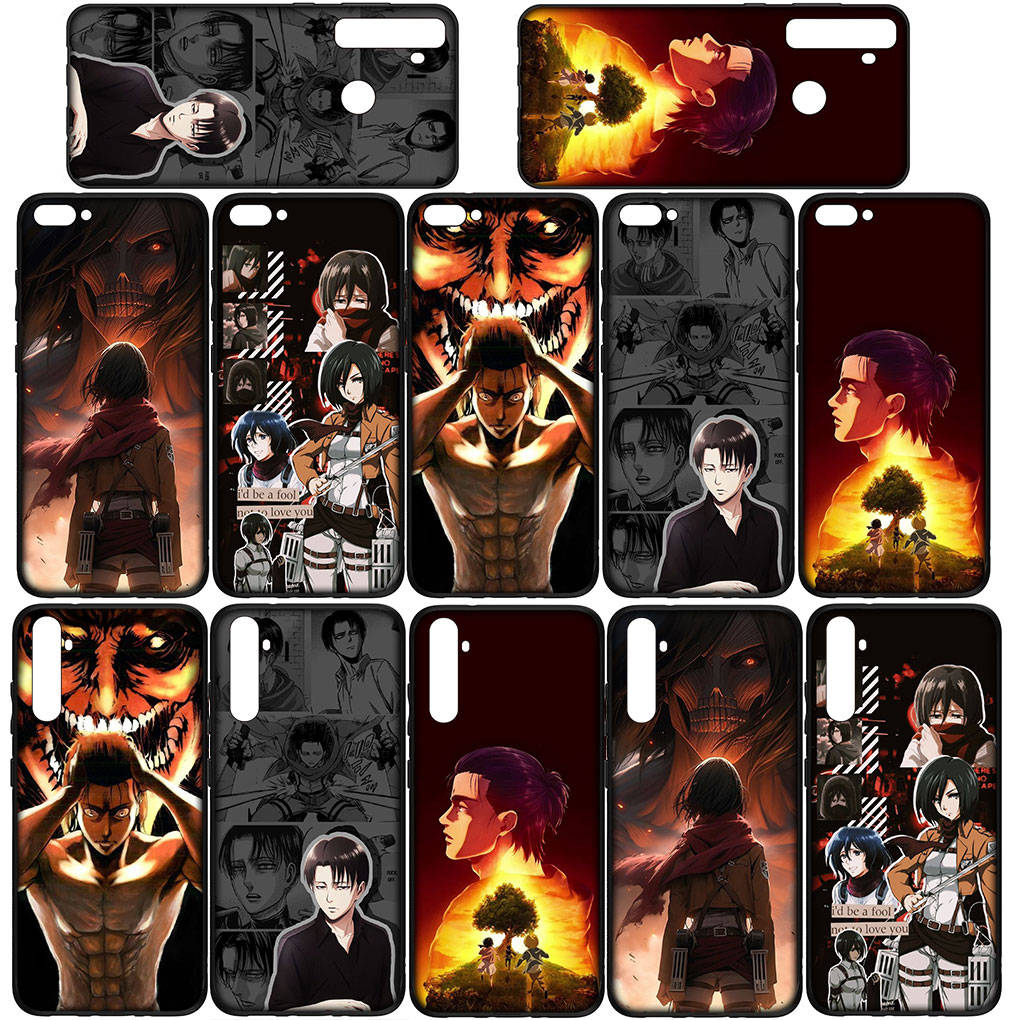 Cover for iPhone 16 15 Xiaomi Redmi Note 14 13 12 11 Pro Max X 8 16e Samsung Galaxy S25 S24 S23 Moto OPPO Huawei Anime Attack on titan Levi Phone Case
