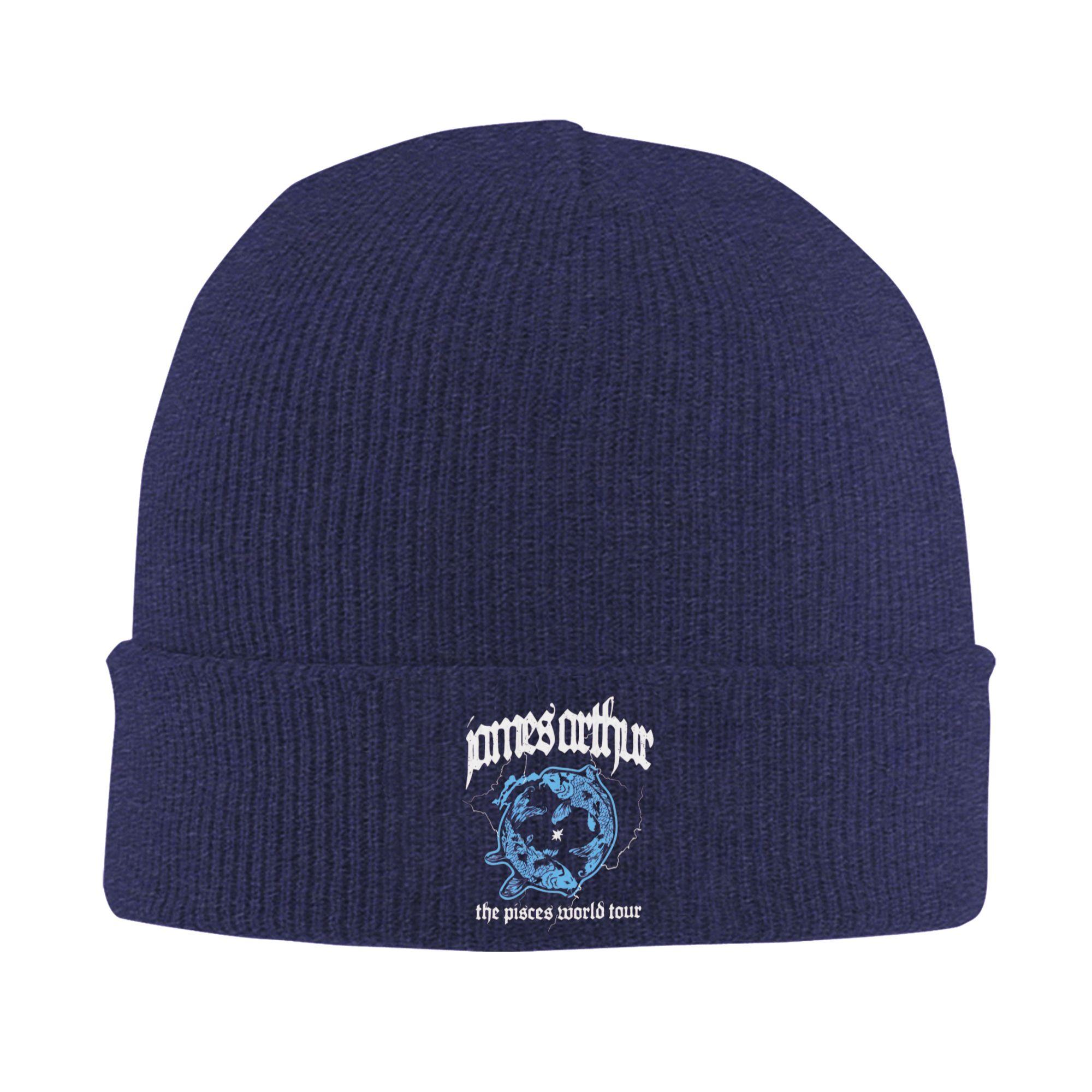 

James Arthur Pisces World Tour Dublin Knitting Hat Beanie Hats Kpop Warm Unisex Women Bonnet Hats Autumn Retro Caps Gift Idea One Size