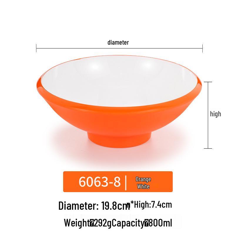 Melamine Noodle Bowl for Noodle Restaurants: Ideal for Luosifen, Malatang, Rice Noodles, and Chongqing Xiaomian
