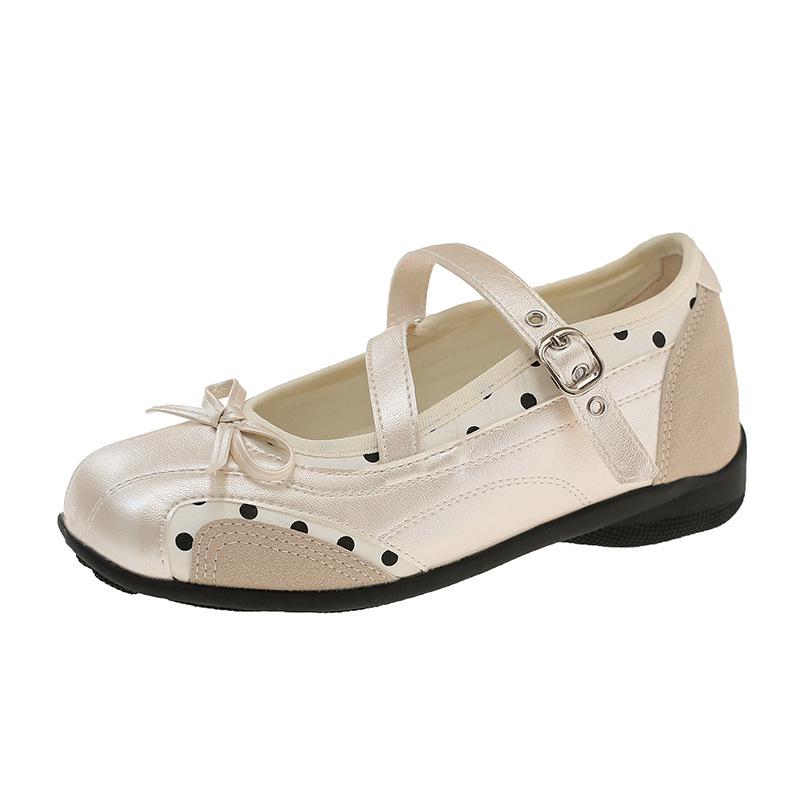 French silver ballet shoes women's summer new soft-soled straps Mary Jane shoes with skirt light mouth single shoes
