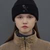 UNALLOYED ROSE KNIT BEANIE / BLACK