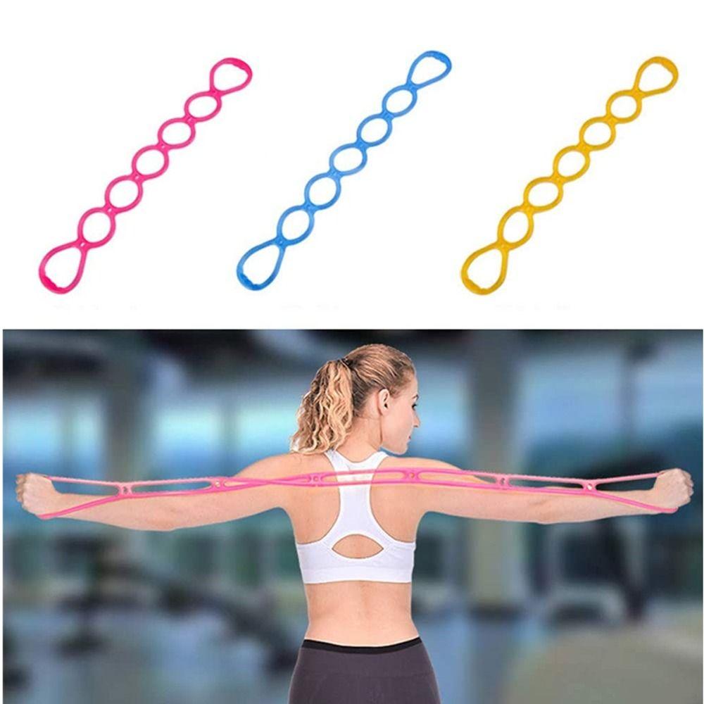 70cm 7 Ring Stretch Resistance Band Multicolor Home Gym Resistance Bands  Stretch Exerciser