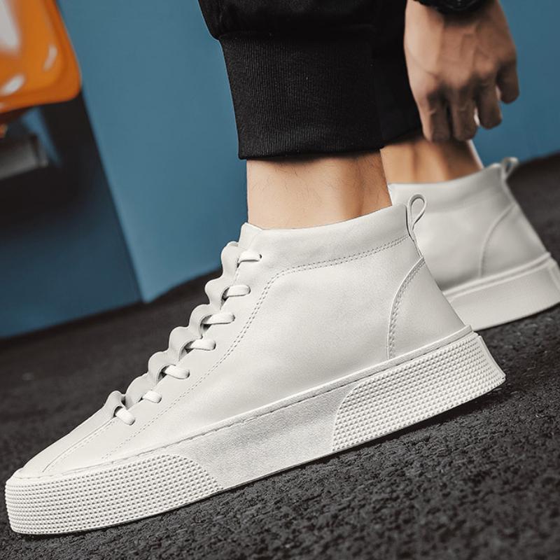 High-top Casual Shoes for Men Fashion Non-slip Men Ankle Boots Comfort Versatile Sneakers High Quality Outdoor Men Walking Shoes