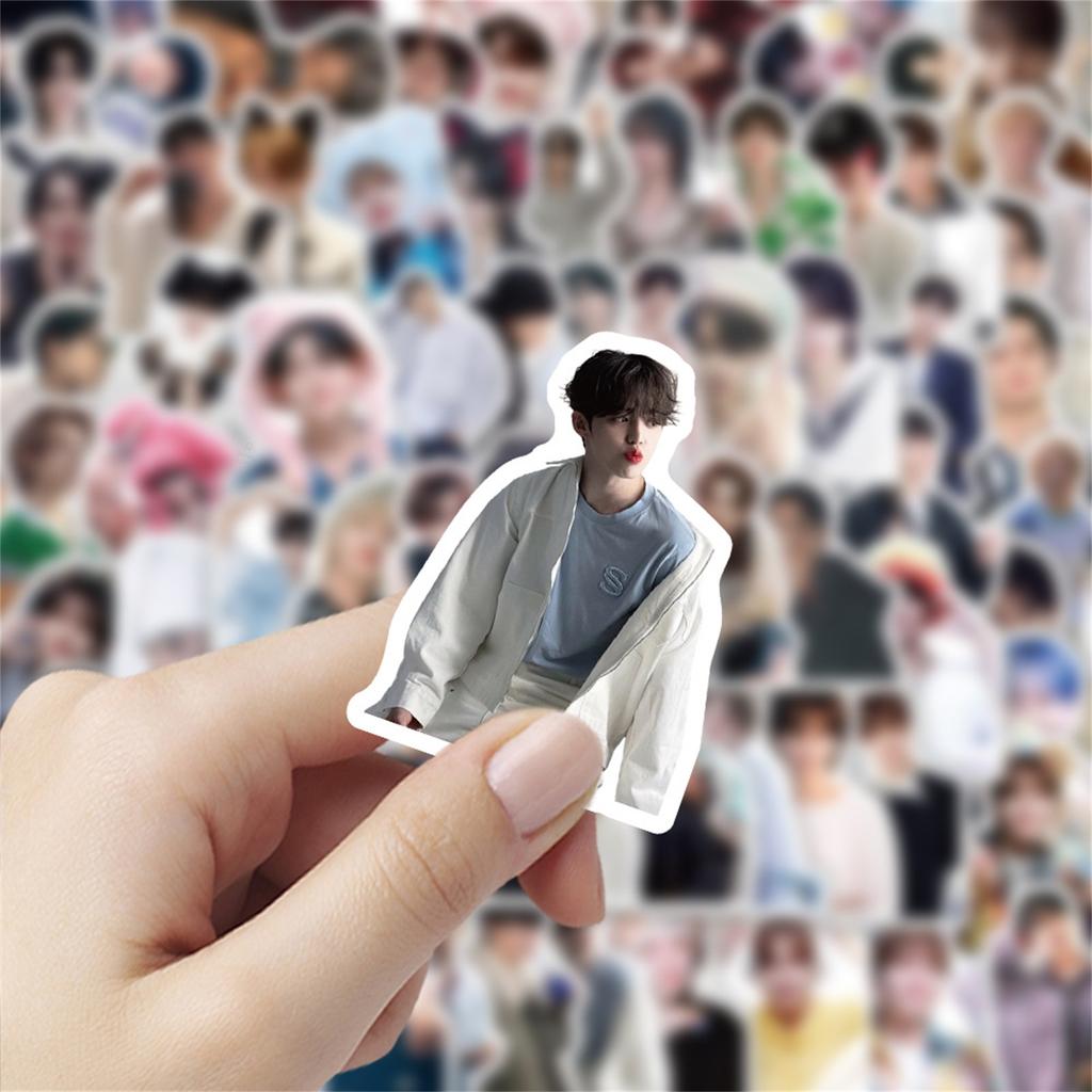 100 male group stickers, personalized decorations for foreign celebrities, account stickers, mobile skateboard stickers