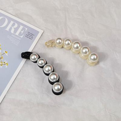 1/2pcs Simple Style Hair Clip, Korean Version Bar Clip, Banana Clip, Vertical Clip for Ponytail, Popular On