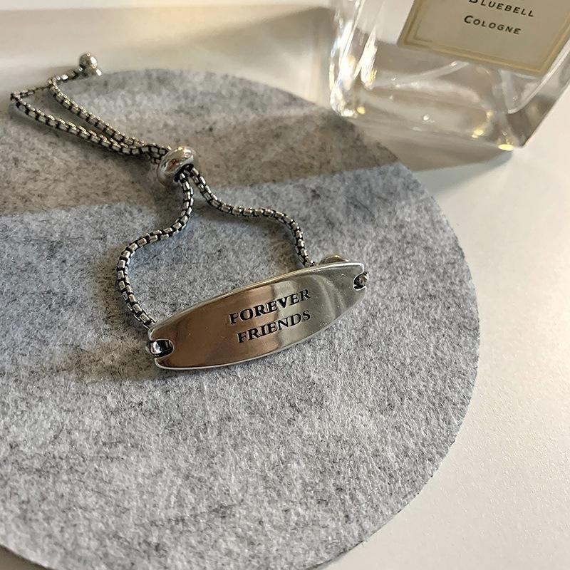 Female Personalized Fashion Elliptical Brand Letter Bracelet
