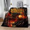 Game World of Warcraft Printed Blanket Kids Warm Flannel Soft and Comfortable Blankets Home Travel Blanket Birthday Gift