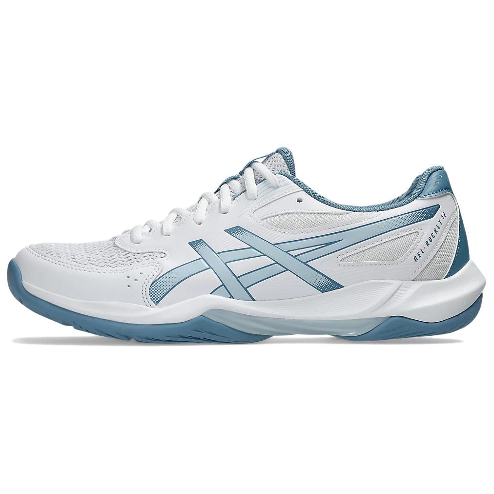 

Asics Gel-Rocket 12 Comfortable Soft Shock Absorbing Breathable Support Volleyball Shoes Men sneaker White 1071A116-103 39