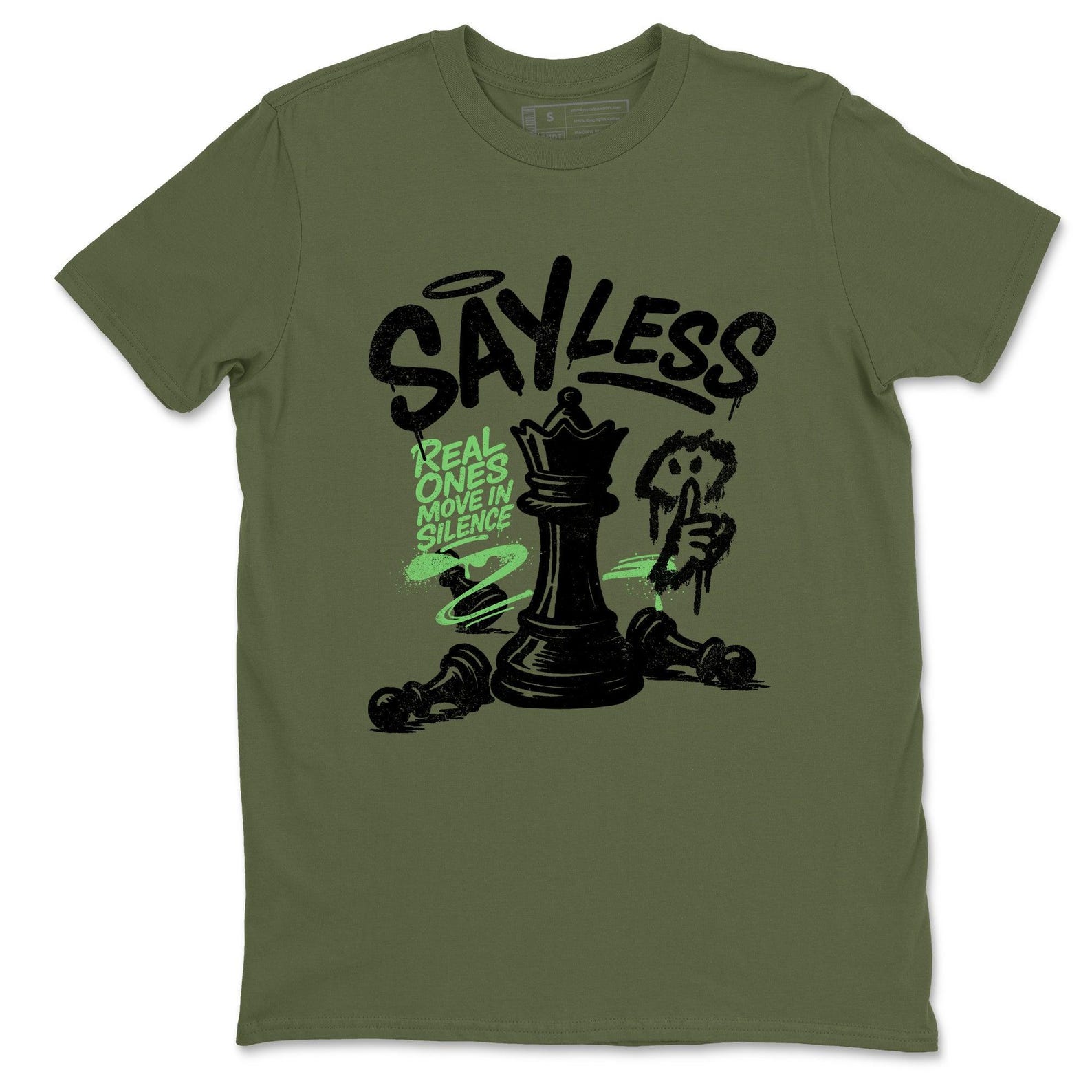 Say Less Graphic T-Shirt - best T-Shirts to wear with jordans Foams Pine Green M