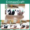 Cute Panda Plush Keychain Charming Black And Brown Panda Bag Pendant Accessory