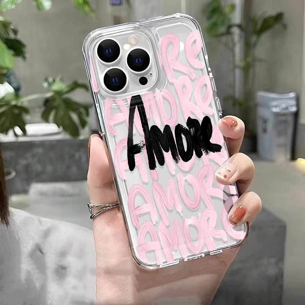 Amore-Love Italian Romantic Phone Case for Samsung Galaxy A55 A35 A25 A15 5G A24 A23 A22 A32 A52 A52S A71 A72 A51 4G Cover