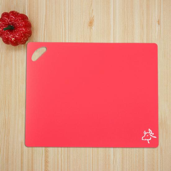 Non-Slip BPA-Free Cutting Board Flexible Foldable Cutting Mat Hanging Hole Design Meat Vegetable Thin Chopping Board