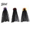 Lace Hairband Gothic Style Hair Hoop Hollow See-Through Headband with Simulated Flowers And Women Accessory Black Veil Halloween Day of The