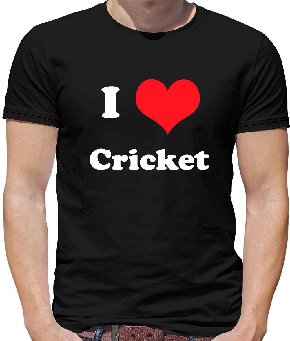 I Love Cricket - Mens T-Shirt - Bat Ball Sport Game Ashes Team Player World Cup S