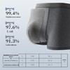 Qipilang Men's Pure Cotton Mid-Waist Boxer Briefs