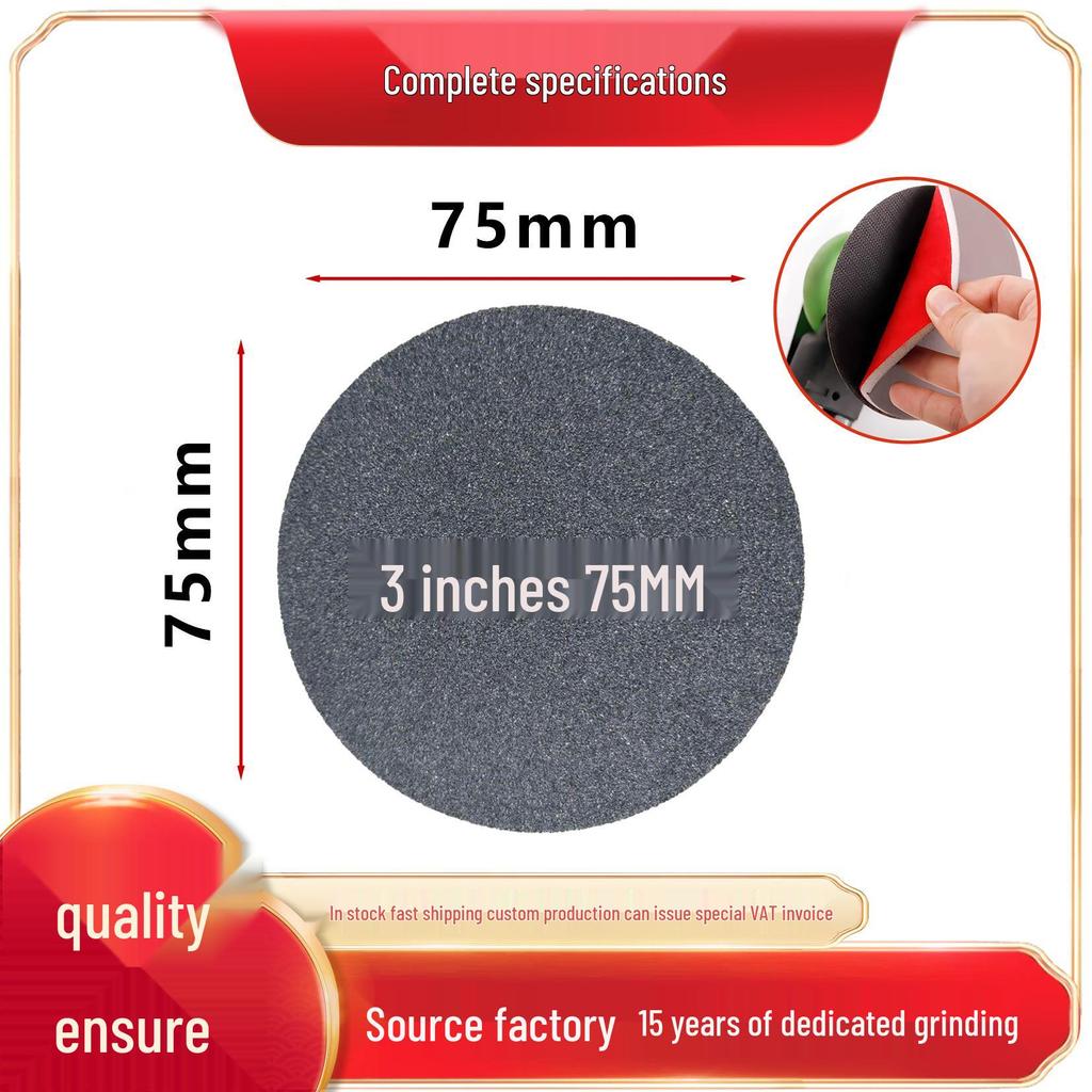 Car Glass Scratch Repair & Precision Polishing Sandpaper Pad Set (3-4 inch)