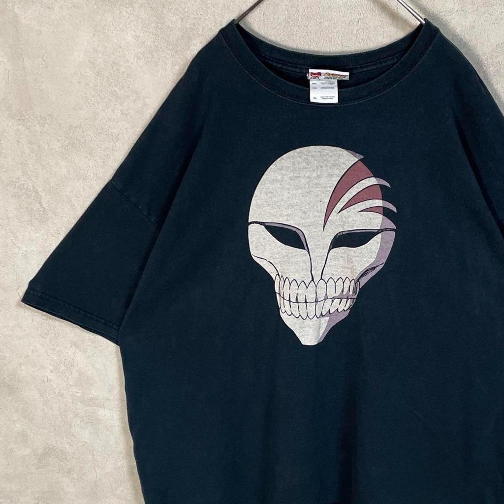 [USED] Vintage 00s Bleach Ichigo Kurosaki Hollow Short Sleeve Shirt, Black, Anime/Manga, Part 1