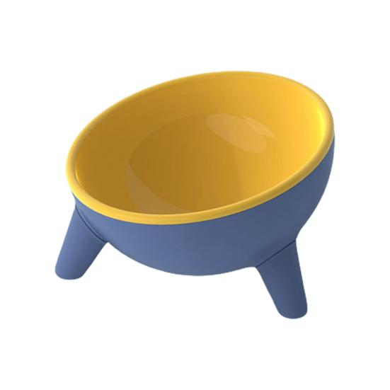 

Миска для кошек с наклоном на 15 градусов, защита для шеи, защита от опрокидывания, большая вместимость, гладкая поверхность, широкий рот, кормушка для корма для собак и домашних животных, ежедневное использование жёлтый