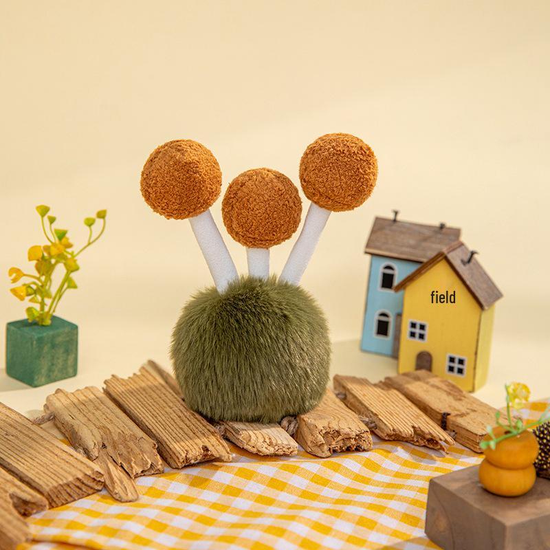 Creative Enoki Bamboo Fungus Plush Mushroom Toy | Wild Mushroom Doll Ornament for Children and Girls Gift