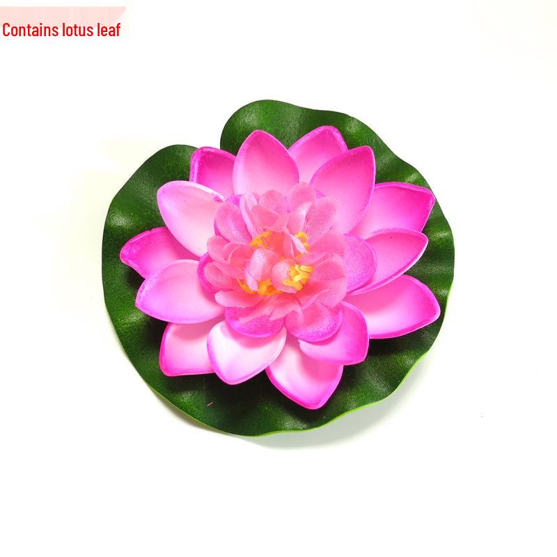 10 cm Künstliche Lotusblume für Teich, Aquarium und Gartendekoration