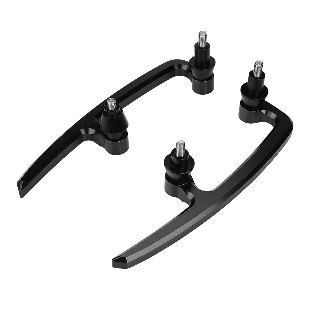 CNC Aluminum Motorcycle Passenger Rear Grab Bar Seat Rail Kit for Kawasaki Z650 17 18 Black