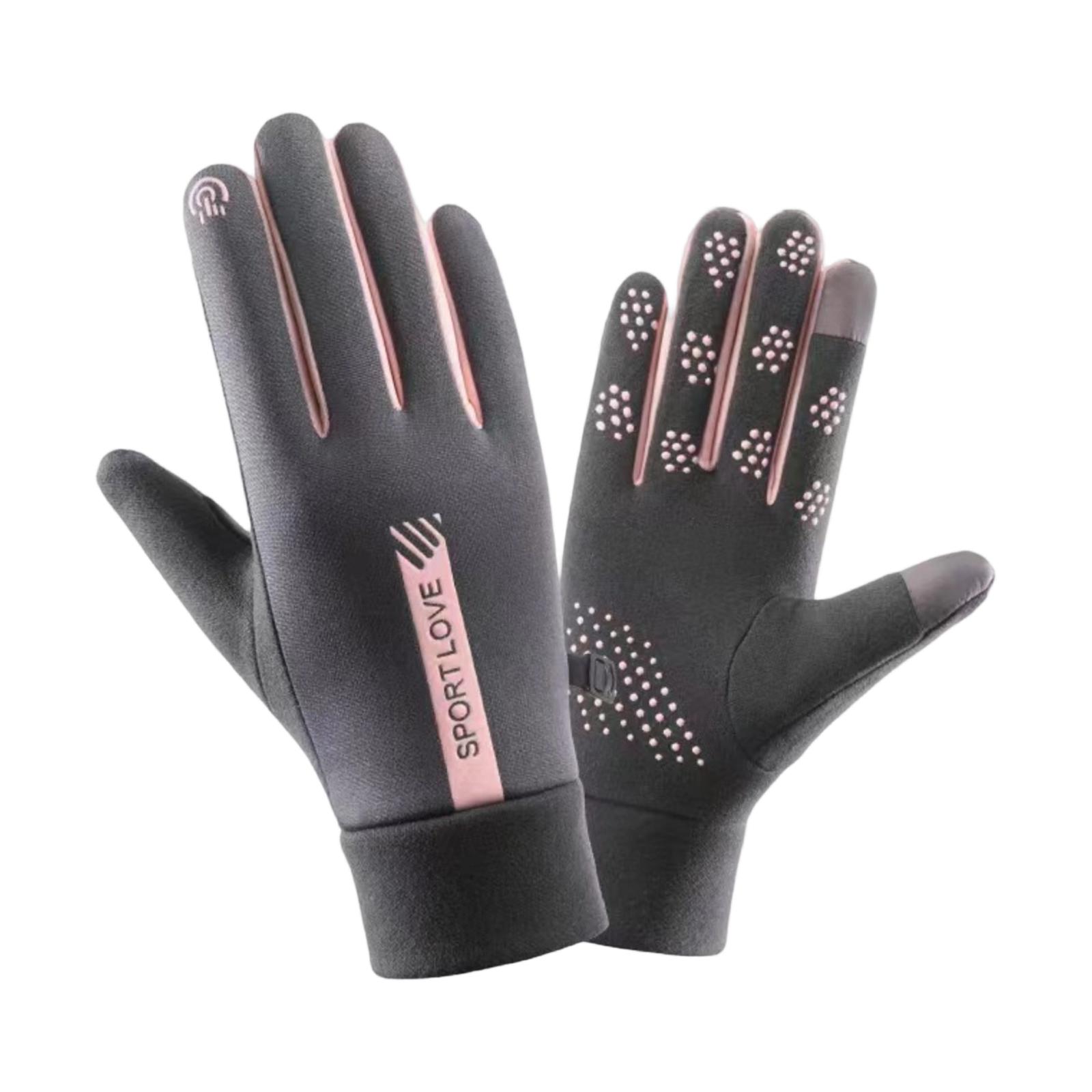 

Autumns And Winter, Touchs Screen And Plush Thick Warm Gloves For Cycling, Men s And Women s Cold Resistant Gloves One Size
