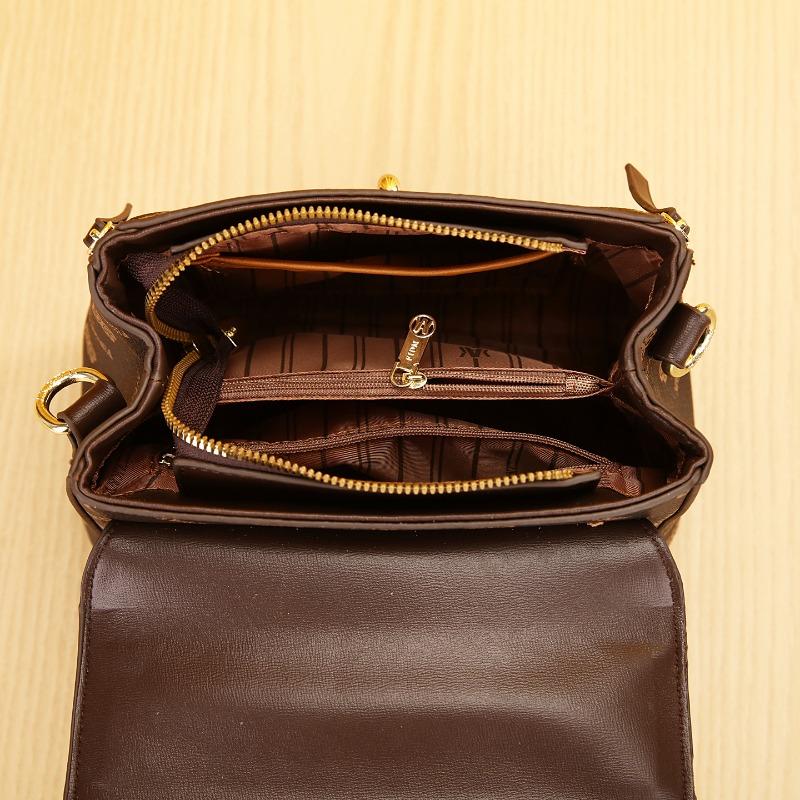 Women's New Fashion Women's Bag Temperament Printed Large Capacity Portable Shoulder Crossbody Bag Versatile Small Square Bag