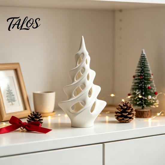 Elegant Window Decorations 3D Printed Abstract Spiral Ornaments, Modern Minimalist Tabletop Hollow Sculpture Sculpture, Decorative Hollow-out Figurine
