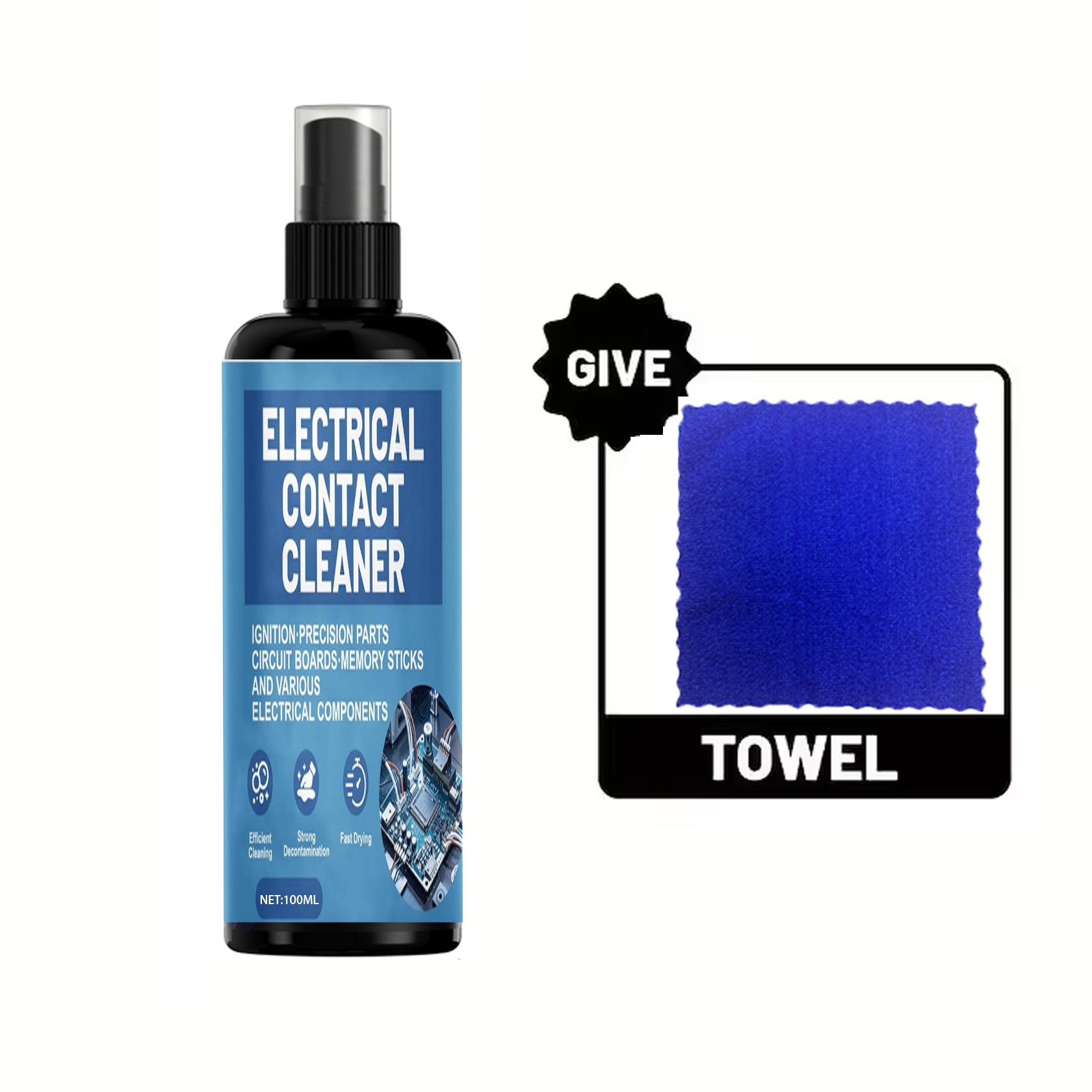 Electrical Contact Cleaner Spray–100ml Fast Drying Solution for Electronic Components,Circuit Boards, Ignition & Precision Parts