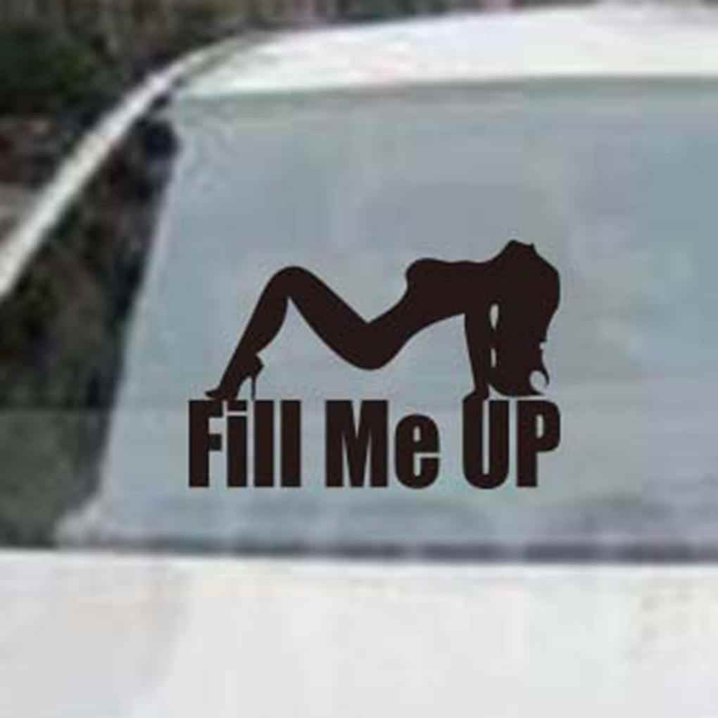 Lady Girl Fill Me Up Car Sticker Living Room Sofa Background Home Decoration Wall Decals PVC Wallpaper