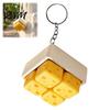 Anxiety Relief Sensory Toys 3D Printed Cheese Clicker Toy, Portable Cube Fidget Students Focus Gadget for Adults and Kids