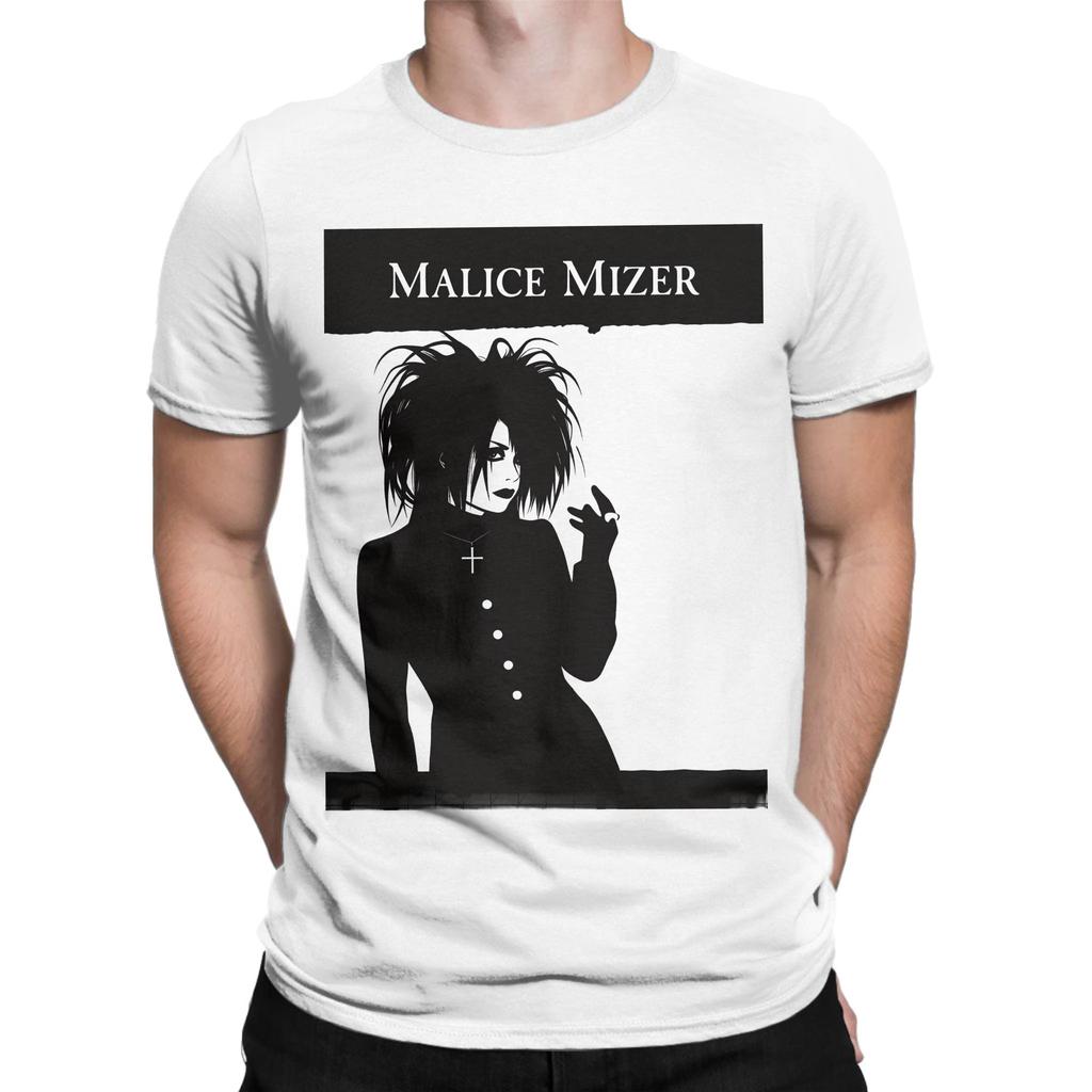 Malice mizer band Maglietta 100% Cotone Per Coppia Estate Stile Street T-shirt Girocollo Harajuku T-shirt Oversize Sformate Top