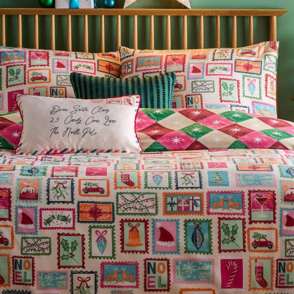 Furn Dear Santa Printed Christmas Duvet Cover Set