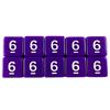 Polyhedral Dice 10pcs 6 Sided Dice Digital Dice for DND Role Playing Game Board Game Accessories