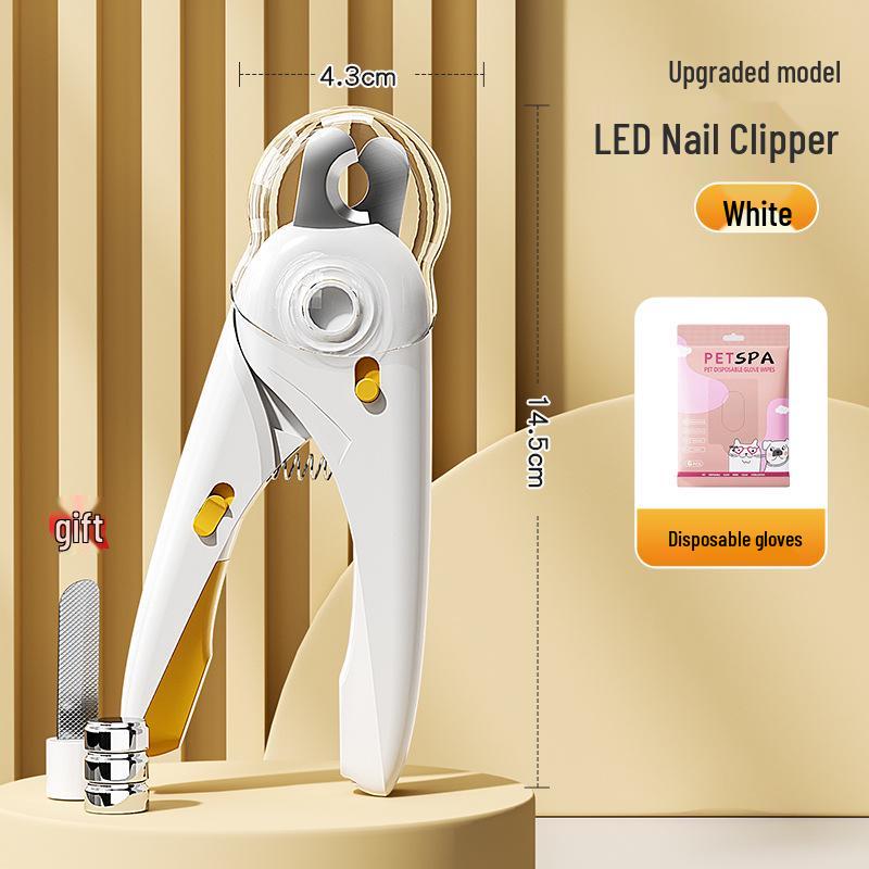 Pet Nail Clippers with Light for Cats, Dogs, Rabbits, and Puppies - Precision Cutting Tool with Safety Features
