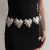 Französischer Stil Retro Kleiner Duft Übertrieben Große Liebe Fransen Taillenkette Damen Mit Kleid Verziert Metallkettengürtel